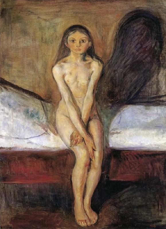Edvard Munch Puberty china oil painting image
